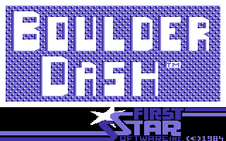 Boulder Dash C64 title screen